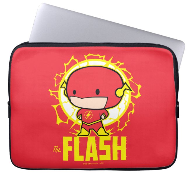 Chibi Flash With Electricity Laptop Sleeve (Front)