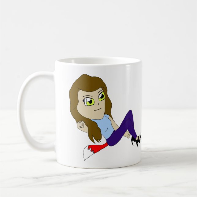 chibi foxy fille café tasse (Gauche)