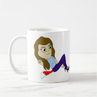 chibi foxy girl coffee mug