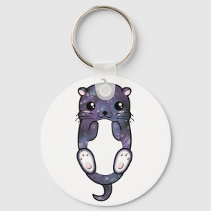 Chibi Galaxy Otter Keychain