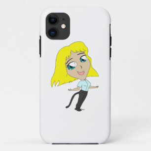 chibi girl with a tail iPhone 11 case