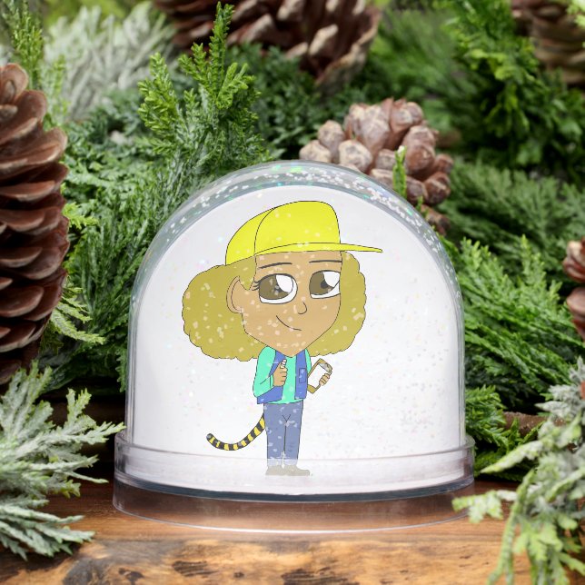 chibi girl with a tiger tail   snowglobe (Winter)