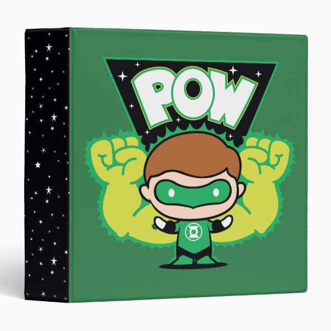 Chibi Green Lantern Forming Giant Fists Binder (Front/Spine)