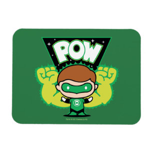Chibi Green Lantern Forming Giant Fists Magnet