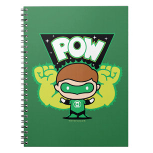 Chibi Green Lantern Forming Giant Fists Notebook