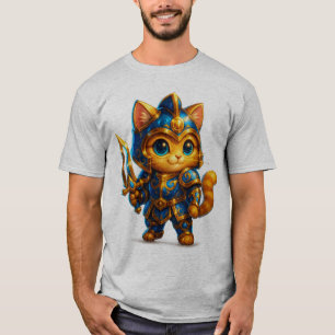 Chibi Guerrier Chat – T-Shirt Fantastique de Cheva