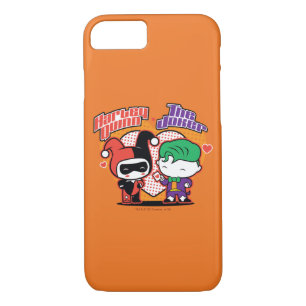 Chibi Harley Quinn & Chibi Joker Hearts iPhone 8/7 Case