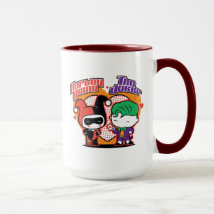 Chibi Harley Quinn & Chibi Joker Hearts Mug