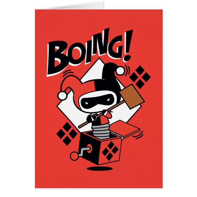 Chibi Harley-Quinn-In-A-Box Avec Marteau (Devant)