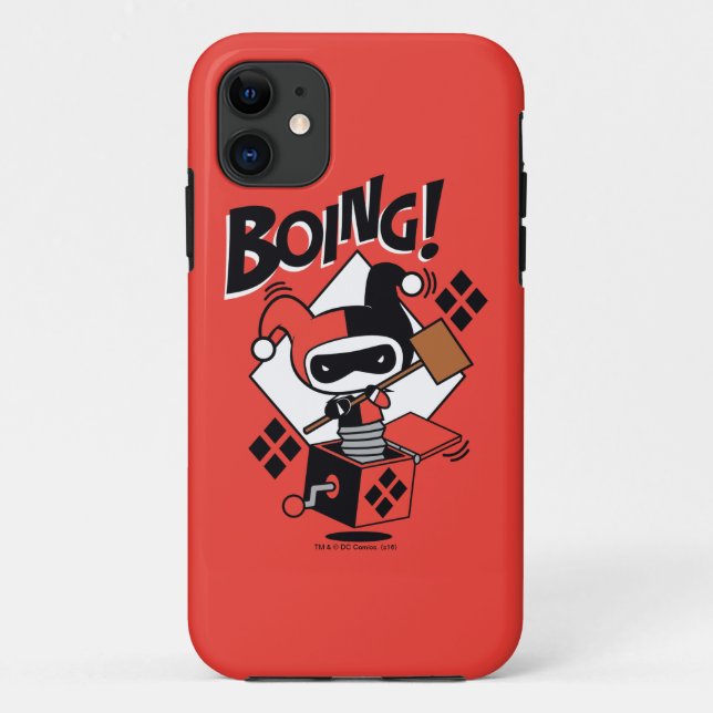 Chibi Harley-Quinn-In-A-Box With Hammer Case-Mate iPhone Case (Back)
