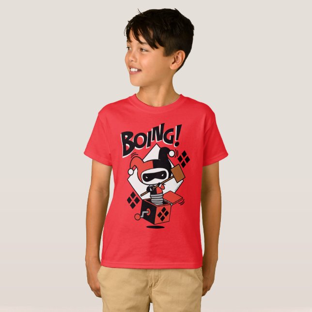 Chibi Harley-Quinn-In-A-Box With Hammer T-Shirt (Front Full)