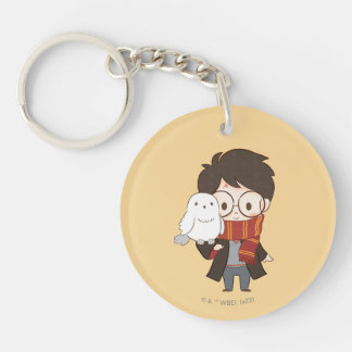 Chibi HARRY POTTER™ & Hedwig Keychain