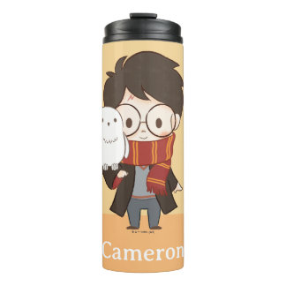 Chibi HARRY POTTER™ & Hedwig Thermal Tumbler