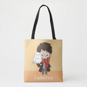 Chibi HARRY POTTER™ & Hedwig Tote Bag