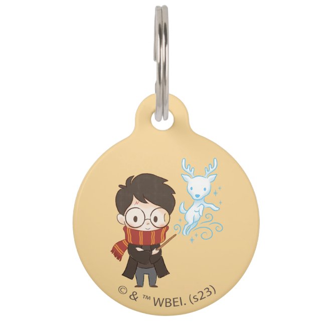 Chibi HARRY POTTER™ Patronus Pet Tag (Front)
