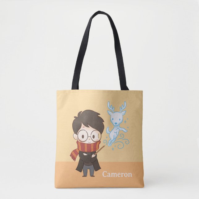 Chibi HARRY POTTER™ Patronus Tote Bag (Front)