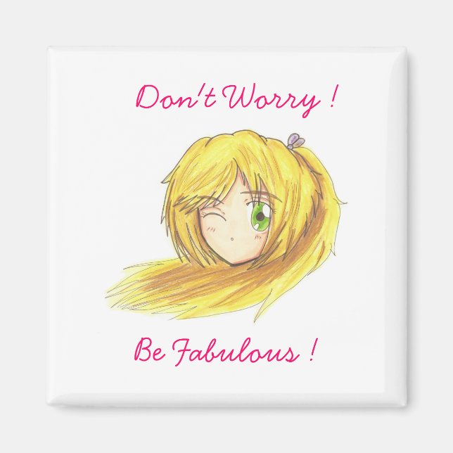 Chibi Head Ran Magnet (Front)