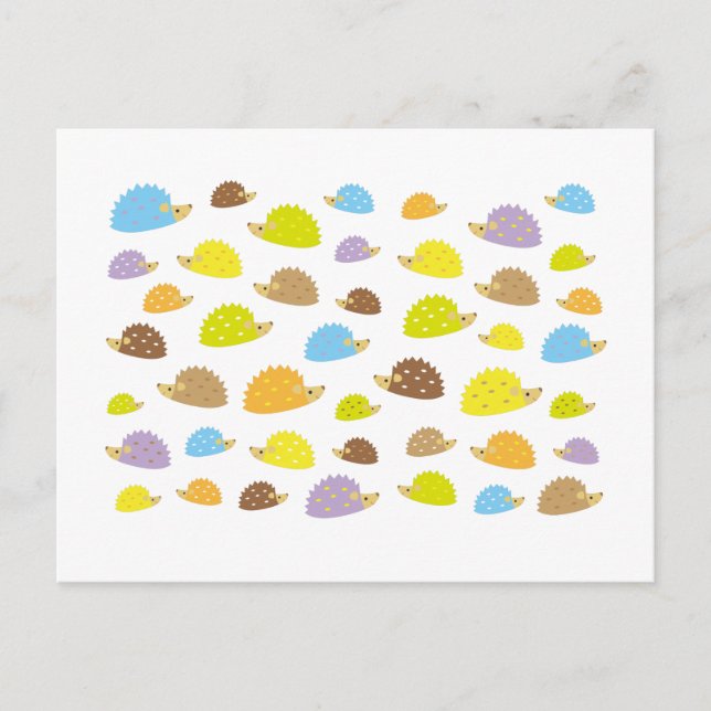 chibi hedgehog postcard (Front)