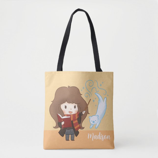 Chibi Hermione Granger Patronus Tote Bag (Front)