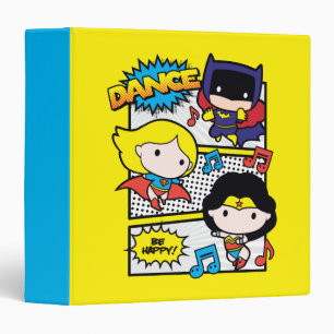 Chibi Heroes Dancing Binder