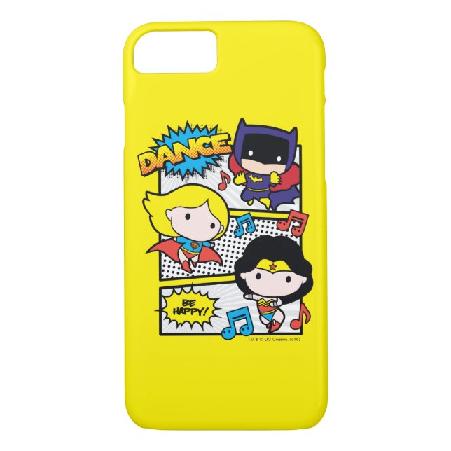 Chibi Heroes Dancing Case-Mate iPhone Case (Back)