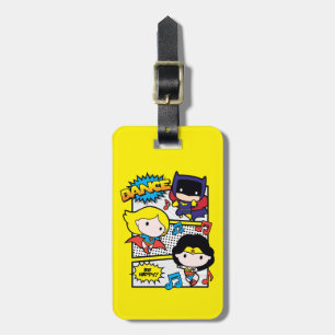 Chibi Heroes Dancing Luggage Tag