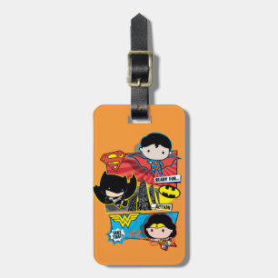 Chibi Heroes Ready For Action! Luggage Tag