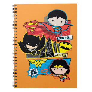 Chibi Heroes Ready For Action! Notebook