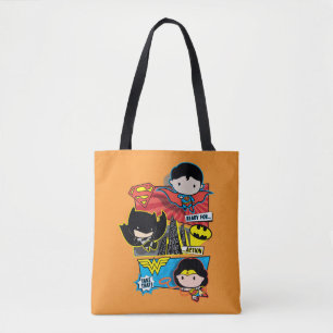 Chibi Heroes Ready For Action! Tote Bag