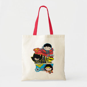 Chibi Heroes Ready For Action! Tote Bag