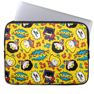 Chibi Heroine Dance Pattern Laptop Sleeve