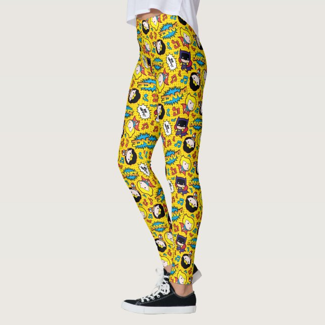 Chibi Heroine Dance Pattern Leggings (Left)