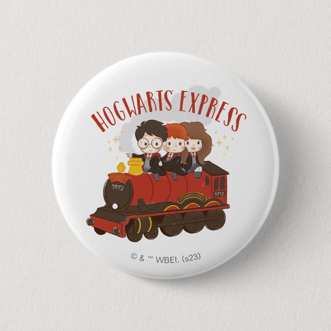 Chibi HOGWARTS EXPRESS™ Ride 2 Inch Round Button (Front)