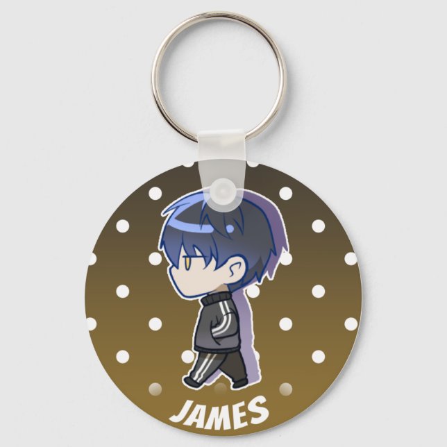 Chibi James Keychain (Front)