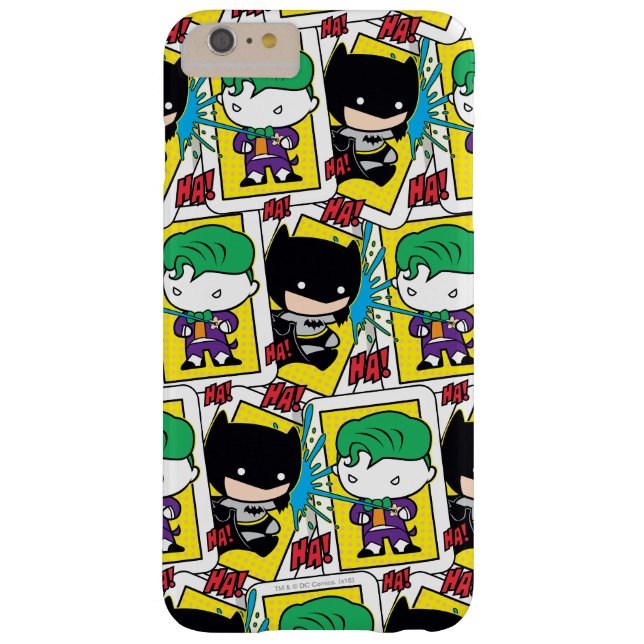Chibi Joker and Batman Playing Card Pattern Case-Mate iPhone Case (Back)