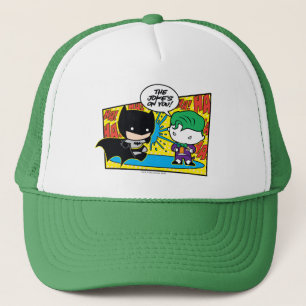 Chibi Joker Pranking Chibi Batman Trucker Hat