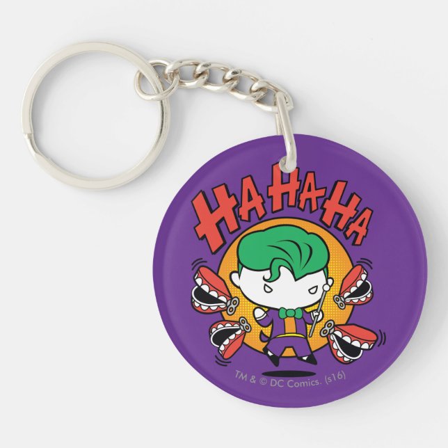 Chibi Joker With Toy Teeth Keychain (Front)