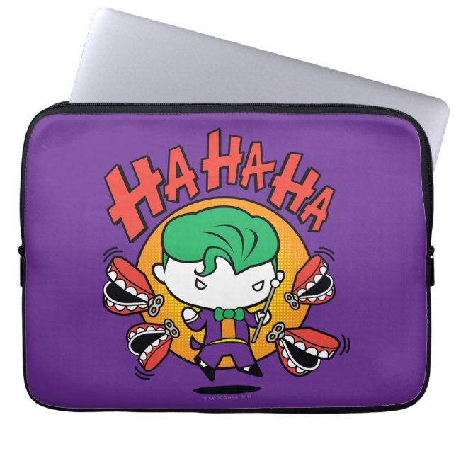 Chibi Joker With Toy Teeth Laptop Sleeve (Front)