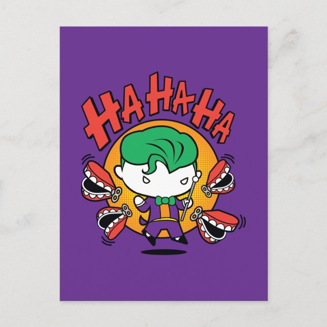 Chibi Joker With Toy Teeth Postcard (Front)