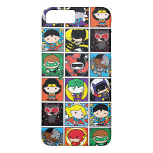 Chibi Justice League Character Pattern Case-Mate iPhone Case