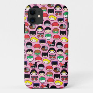 Chibi Justice League Head Pattern iPhone 11 Case