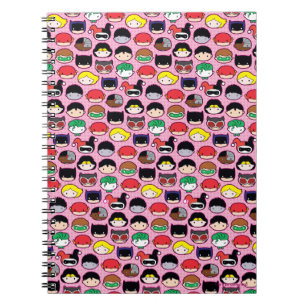 Chibi Justice League Head Pattern Notebook