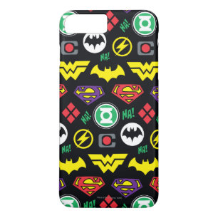 Chibi Justice League Logo Pattern Case-Mate iPhone Case