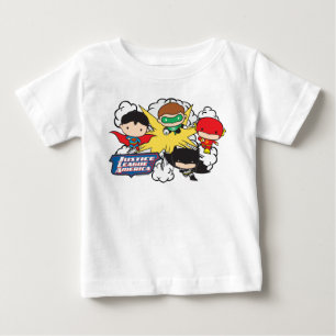 Chibi Justice League of America Explosion Baby T-Shirt