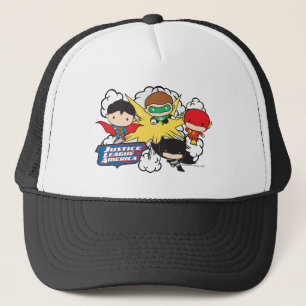 Chibi Justice League of America Explosion Trucker Hat