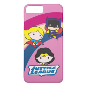 Chibi Justice League Rainbow Case-Mate iPhone Case
