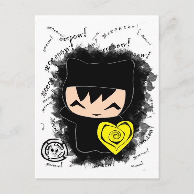 Chibi Kitty Postcard (Front)