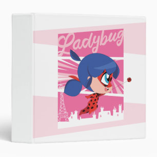 Chibi Ladybug in Paris Binder