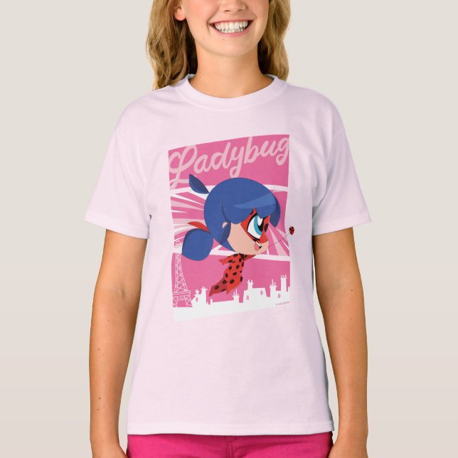 Chibi Ladybug in Paris T-Shirt (Front)