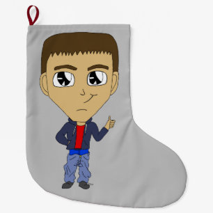 chibi   large christmas stocking